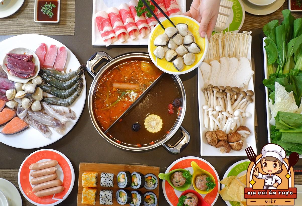 Buffet lẩu băng chuyền kichi kichi ngon nhất nhì Hà Nội